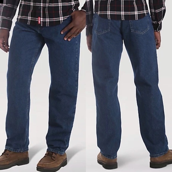 Wrangler Other - NEW Wrangler Men's Five Star Relaxed Fit Dark Rinse Denim Jeans Size 38